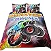 Suncloris,3D Racing Monster Truck Home Duvet Cover Bedding Set.Included: Duvet Cover,Pillowcase(no Comforter Inside) (Twin)