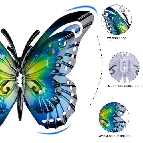 Metal-Butterfly-Wall-Decor-65-Outdoor-Fence-Wall-Art-Decor-Suitable-for-Garden-Patio-Balcony Metal Butterfly Wall Decor 65 Outdoor Fence Wall Art Decor Suitable for Garden Patio Balcony
