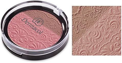 Dermacol DUO BLUSHER - Two shade Powder Blusher in Combination of Matte Appearance and Brightening Shades (No.1)