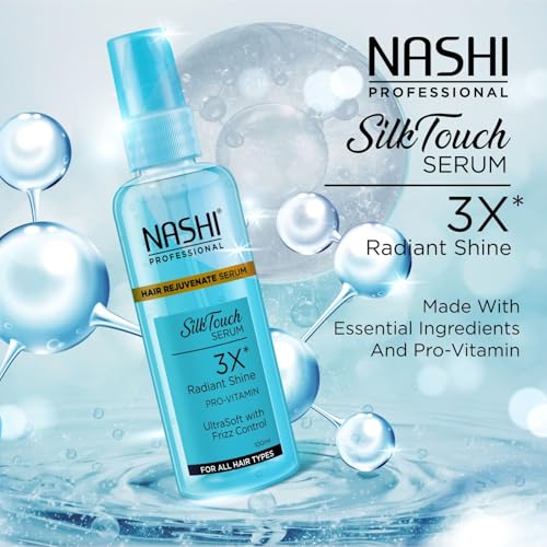 Image of Nashi Professional Rejuvenate Serum 100 ml, Pro Vitamin Serum for Dry and Tangle-Prone Hair, Silky Touch for Frizz Control