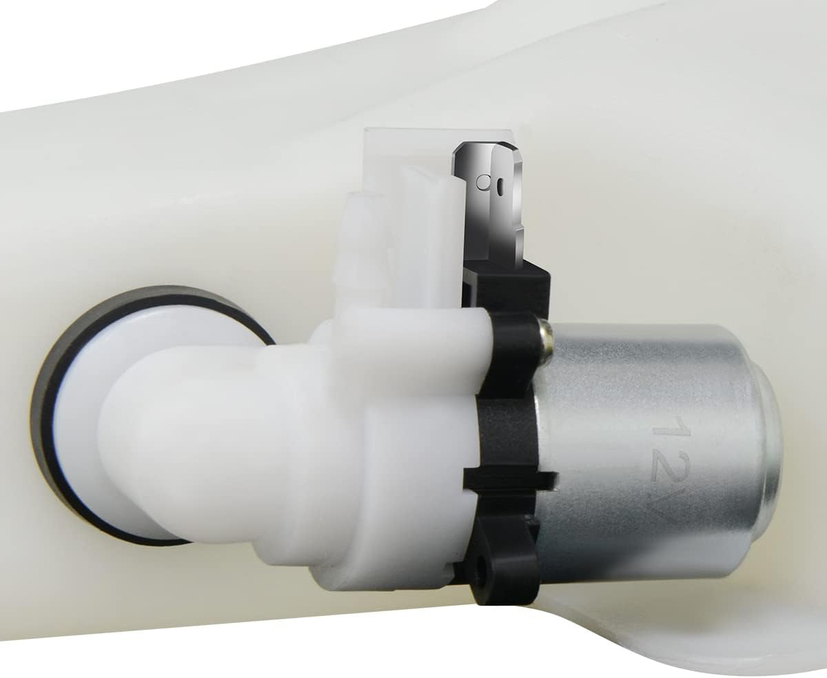 DNA Motoring OEM-WT-CH1288201 Factory Style Windshield Washer Fluid Reservoir W/Cap & Pump Compatible with 1994-1999 Ram 1500-3500