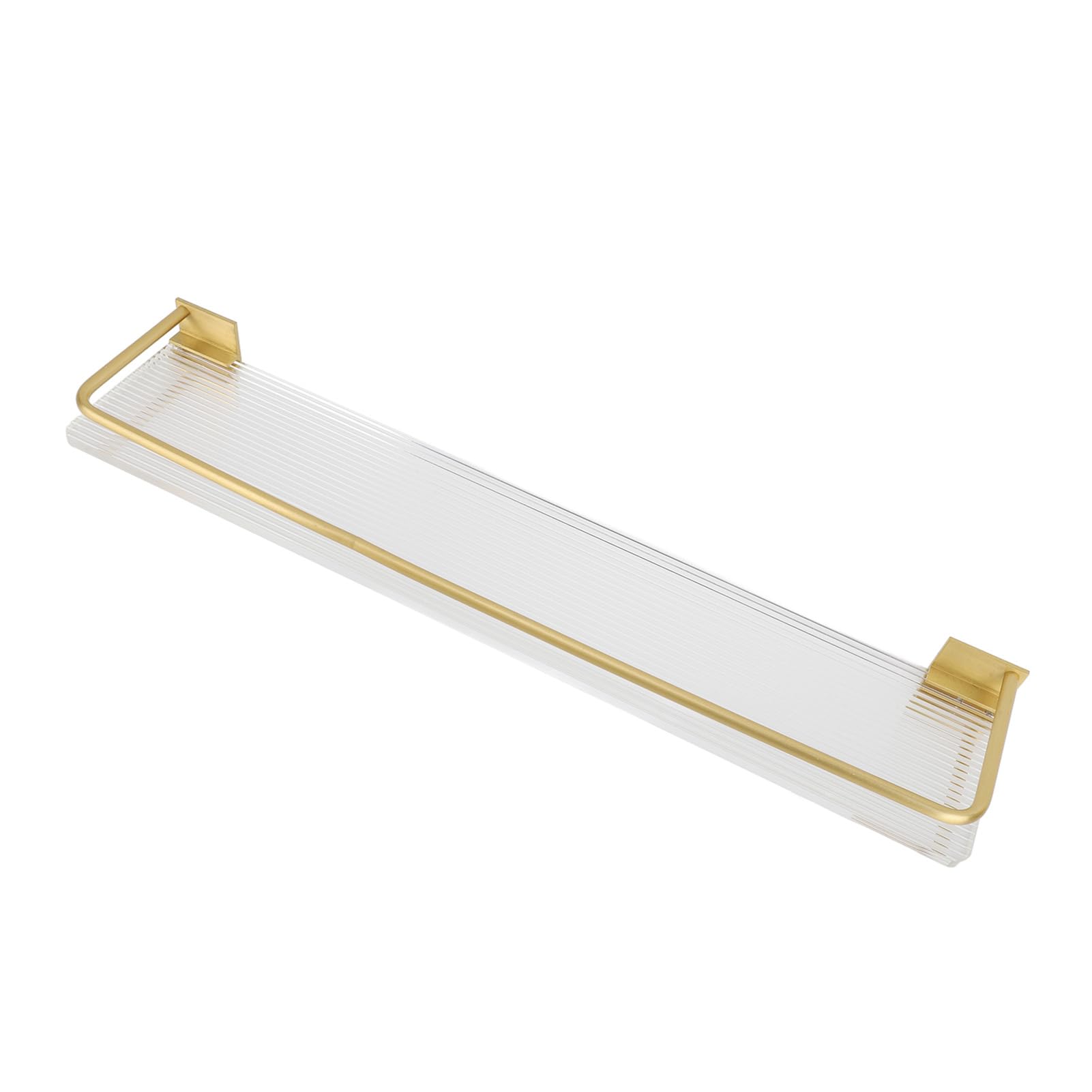 Półka ścienna ze Stali Nierdzewnej, Wysoka pojemność, Półki łazienkowe do łazienki, Salon, Sypialnia, Aluminium (GOLD)
