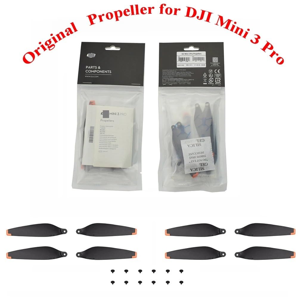 Śmigło ze śrubami do drona D-JI Mini 3 Pro akcesoria zamienne naprawa części zamiennych 8 sztuk/1 zestaw (Color : 2 set)