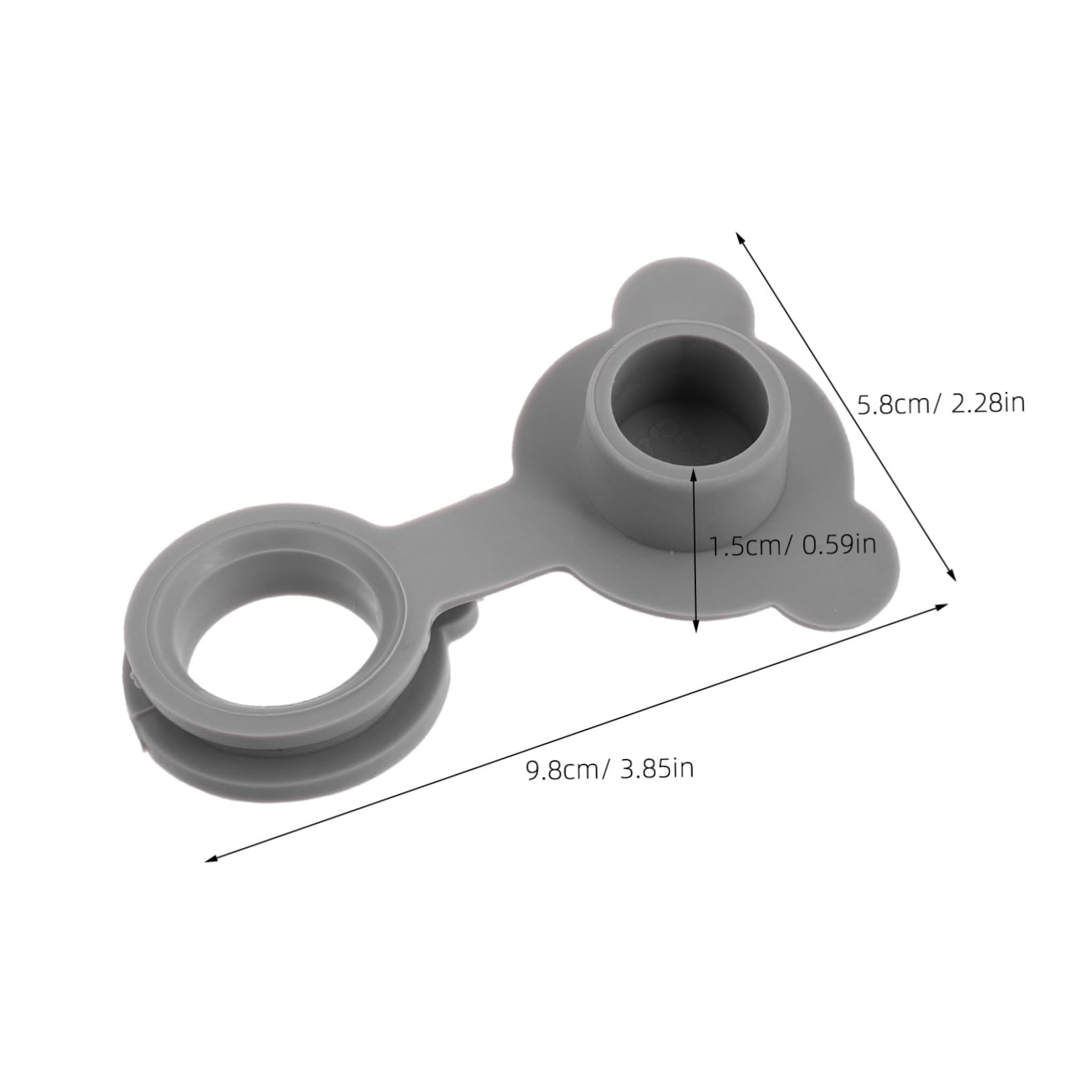 FRCOLOR Silicone Bathtub Drain Plug Stopper for and Wash Basins Easy to Clean Secure Water Blockage Fun Design for Bath