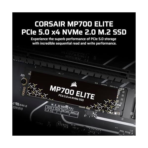 Corsair MP700 Elite 2TB PCIe 5.0 x4 M.2 SSD hasta 10,000MB/s - Image 3