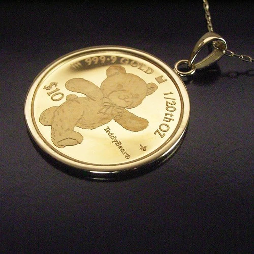 K18 テディベア ITALY チャーム 刻印有り K18 テディベア ITALY