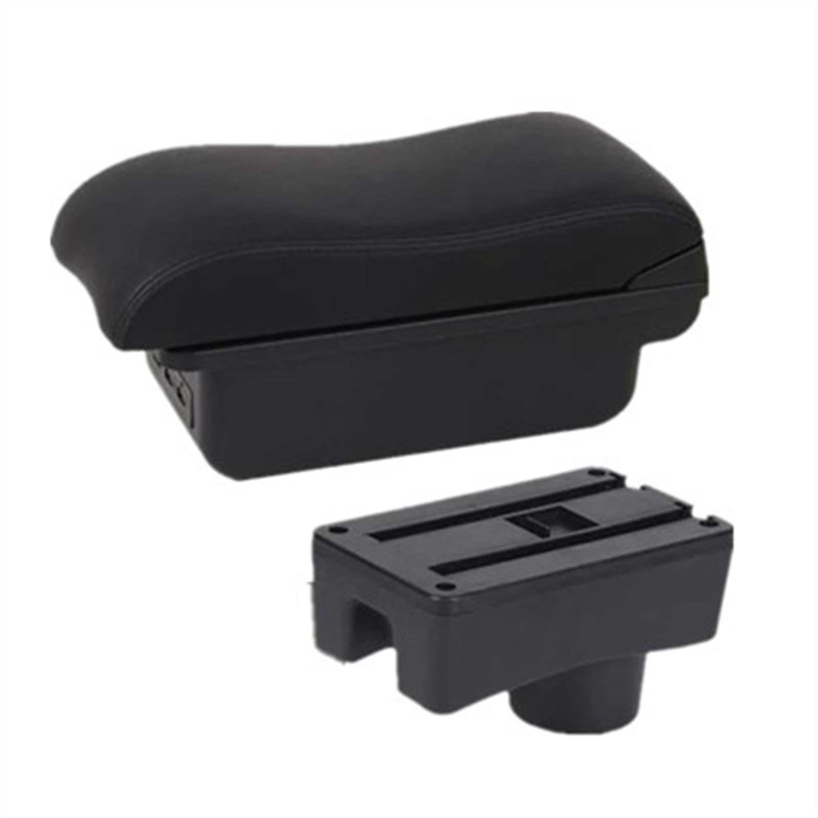 NMJLQW Storage Rack Center Console Armrest Storage Box For Accent For Tagaz Car Interior Parts Modification Accessories(4 black line)