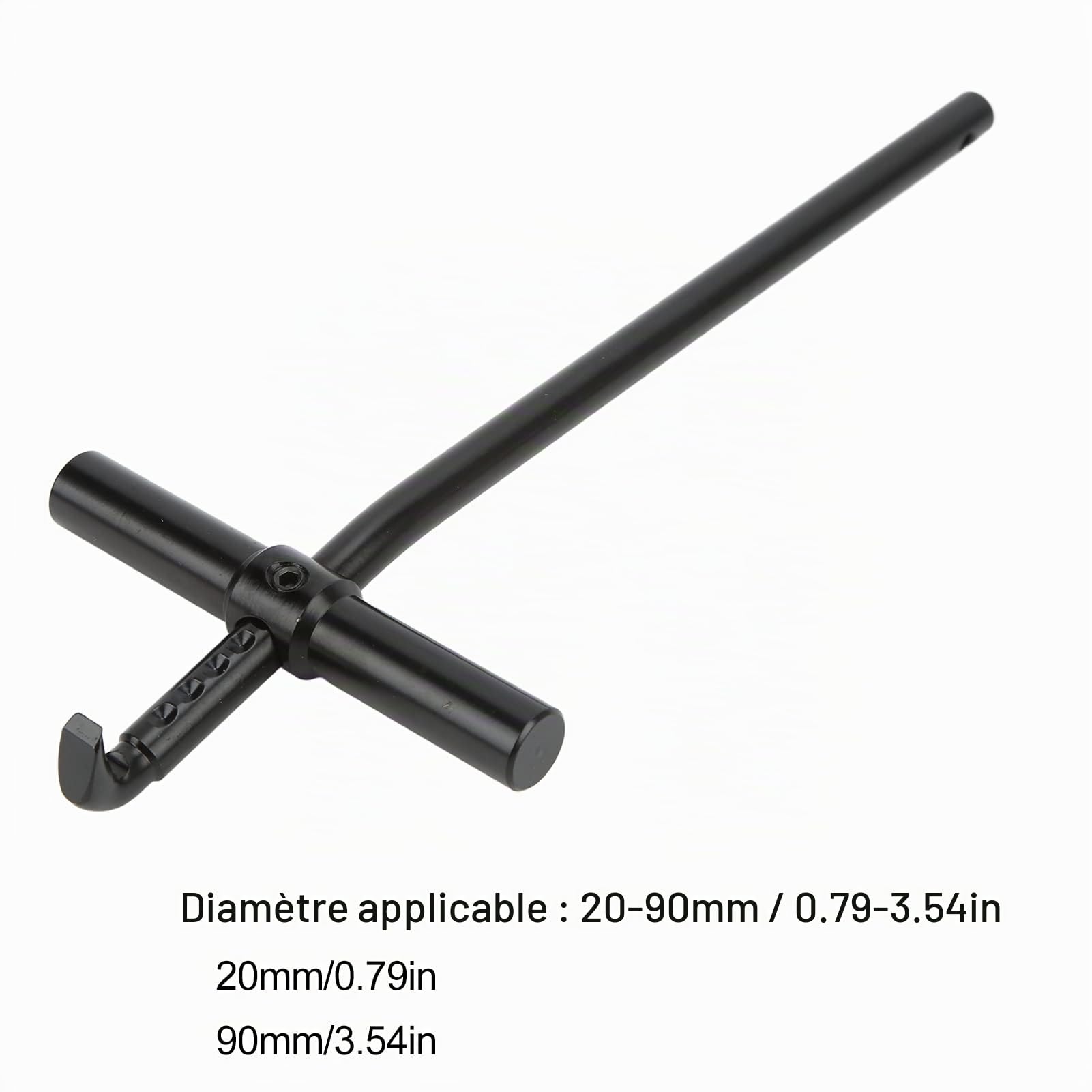 Qiilu Extracteur de Joints d'huile et de Graisse sans dommage (20-90 mm) pour la réparation Automobile et Moto - Outil Robuste pour Retirer Les Joints métalliques avec clé à Hauteur réglable