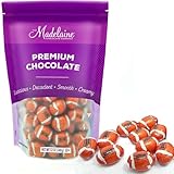 Madelaine Milk Chocolate Football Party Favors - (12 Oz) 45 Pieces Football Candy Party Celebration and Decoration - Individually Wrapped Basket Stuffers