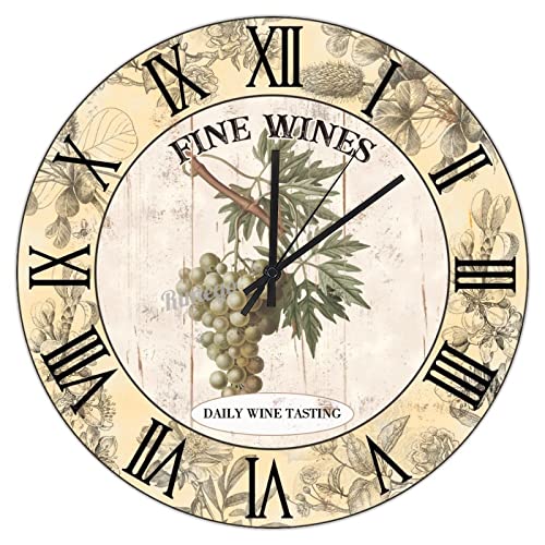 Horloge murale sans tic-tac rétro de 38 cm pour le sommeil - 2