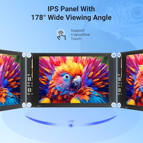 Image of ELECROW ESP32 Display 480x320, 3.5 inch HMI Advanced ESP32 IPS Touch Display, Support AI Speech Interaction, 32-Bit LX7 Dual-Core Processor, Up to 240MHz, Compatible with Arduino, ESP-IDF and LVGL