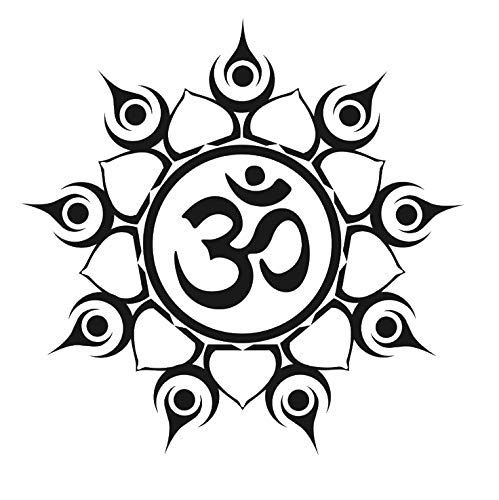 Om Mandala Schablone 25x25cm - Wiederverwendbare Mylar Schablone Für Wanddekoration & Kunst