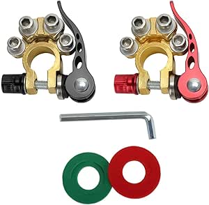Amazon.com: Osilly Car Battery Terminal Connector, 4 Way Quick Release ...
