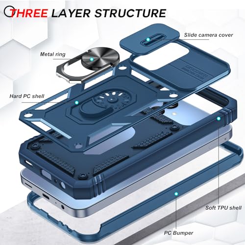 Leyi AUN JSTC GL SAM A15 5G BLUE Cell Phone Case Cover Samsung Galaxy A15 5G And Screen Protector, Smartphone Case Galaxy A15 5G Cell Phone Accessories thumb #3