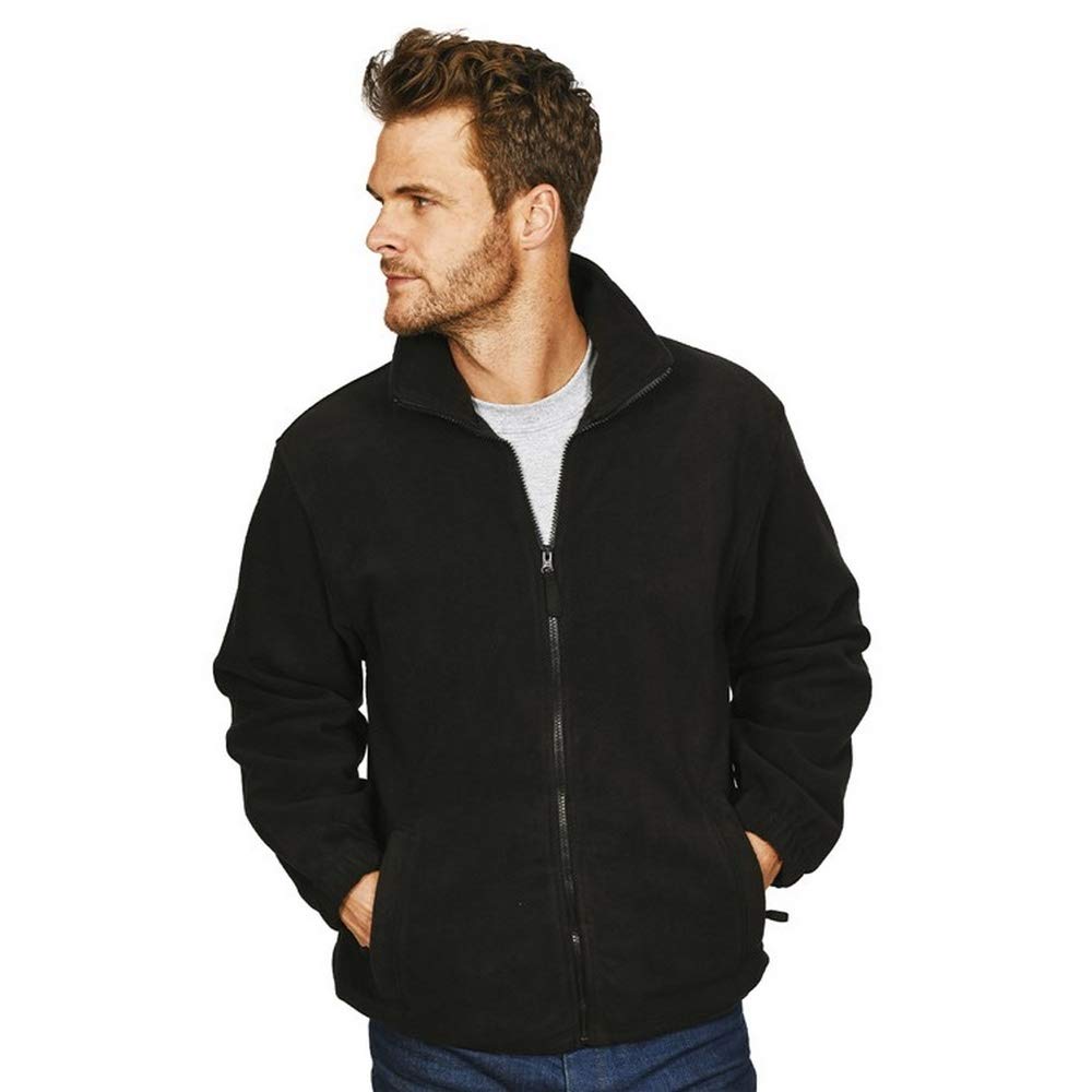 Absolute Apparel Men's Navy Heritage Full Zip Fleece (4Xl) (Navy)