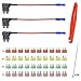 Produktbild FOSHIO 12V / 24V Auto Hinzufügen eines Stromkreis Sicherungshalter TAP Adapter mit niedrig Profil ATC Klein Klinge Stil Sicherung 10A 20A 30A 40A einschließen Anders Farbe Sicherung und Kabelbaum