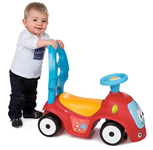 51wbMomLnFL Smoby - Porteur Maestro Balade Rouge - Pour Enfant Dès 6 Mois - Evolutif - Roues Silencieuses - Klaxon - 720302
