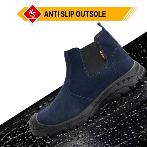 Steel Toe Boots for Men Women Comfortable Lightweight Work Boots for Men Industrial Construction Boot Non Slip Work Shoes3