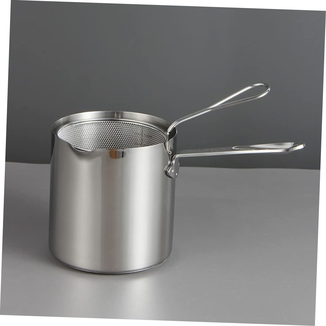 Deep Fryers Cookware Set with 1 Set of Deep Fryer Pot Basket Japanese Tempura Deep Fryer Pot Set Easy to Clean Nonstick