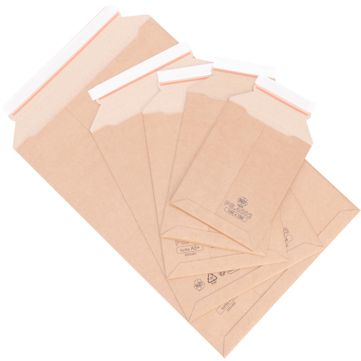Golfkartonnen vouwdozen, dubbele golf, 600 x 200 x 200 mm voordelig