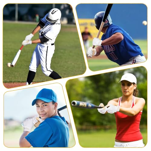 Image of HANDLANDY Baseball Batting Gloves for Adult Youth, Grip Breathable Softball Batting Gloves Fit Men Kids Boys Girls
