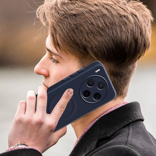 Image of amazon basics Back Cover for Motorola G67 Power 5G Soft Matte Silicone Mag-Safe Design (Mag-Safe Not Support) Camera Protection | Slim Fit Bumper Cover (Blue)