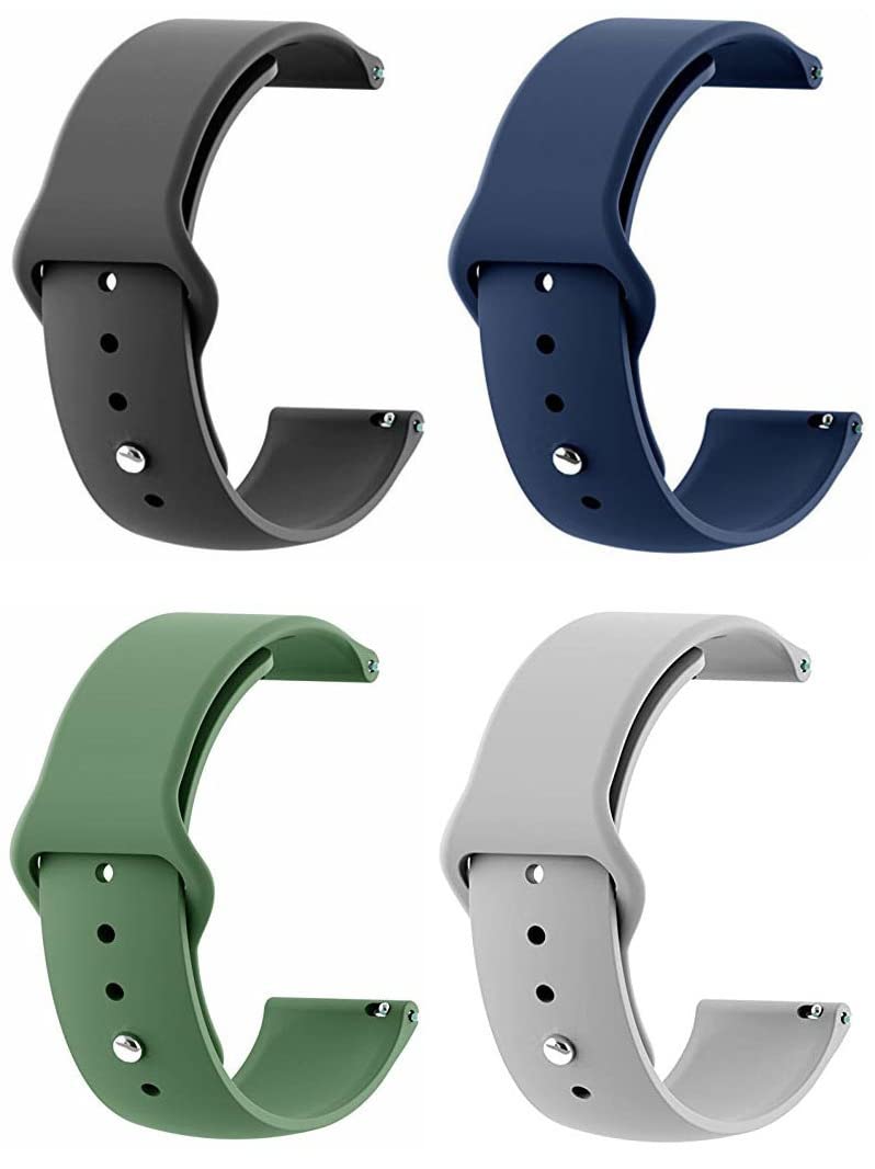 ZOVC 22MM Combo Smart Watch Strap Compatible for No_is_e ColorFit Pro 3/4/max/Endure/NAV, Evolve/Galaxy Watch 3 45mm, Huawei/GT 3/GT 2 46mm,GTR 3 Pro