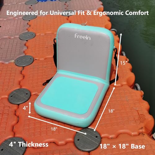 Almohadilla de asiento inflable Freein 4" Drop-Stitch para SUP y Kayak miniatura 3