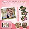 Instant Print Camera for Kids, App Printing, 1080P Video, Dual-Lens Selfie Digital Camera with 32G SD, Christmas Birthday Gifts for Girls Boys 4 5 6 7 8 9 10 11 12 Year Old, Portable Toddler Toy #4