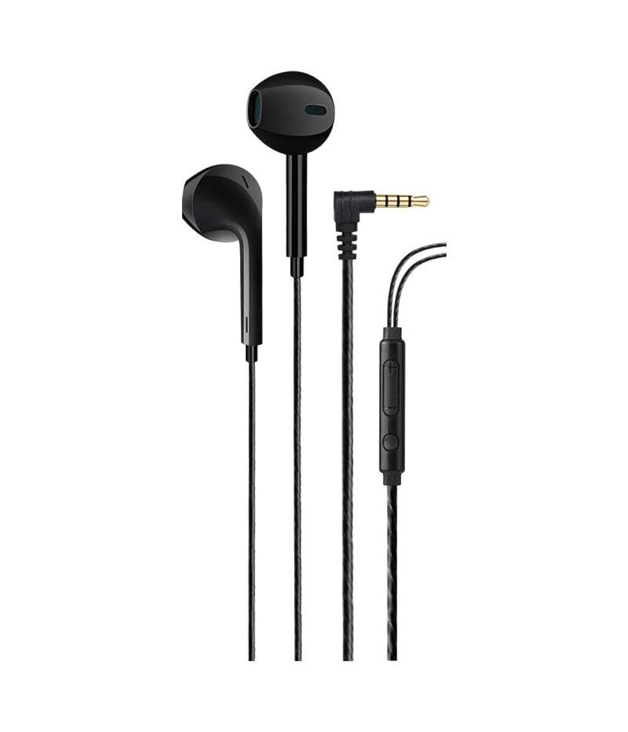 H-Tune PRO Wired Stereo Headset with 3.5mm Connector, HD audio quality, Convenient 3-button remote controls - Black