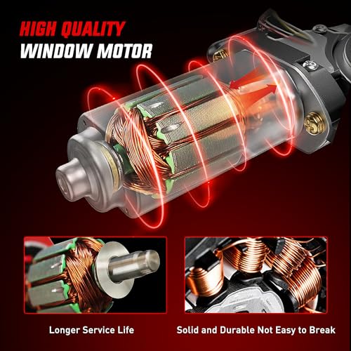 Image of Nilight Front Driver Side Power Window Regulator /Motor Compatible with 2001 2002 2003 2004 2005 2006 Chevrolet Avalanche Silverado Suburban Tahoe GMC Sierra Yukon XL 1500 2500 3500 741-644