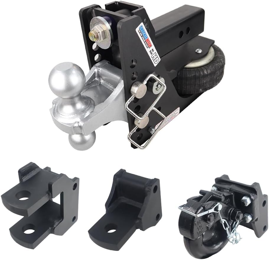 Shocker HD Max Black Air Hitch Farm Mount Towing Kit, Fits 2-1/2" Hitch