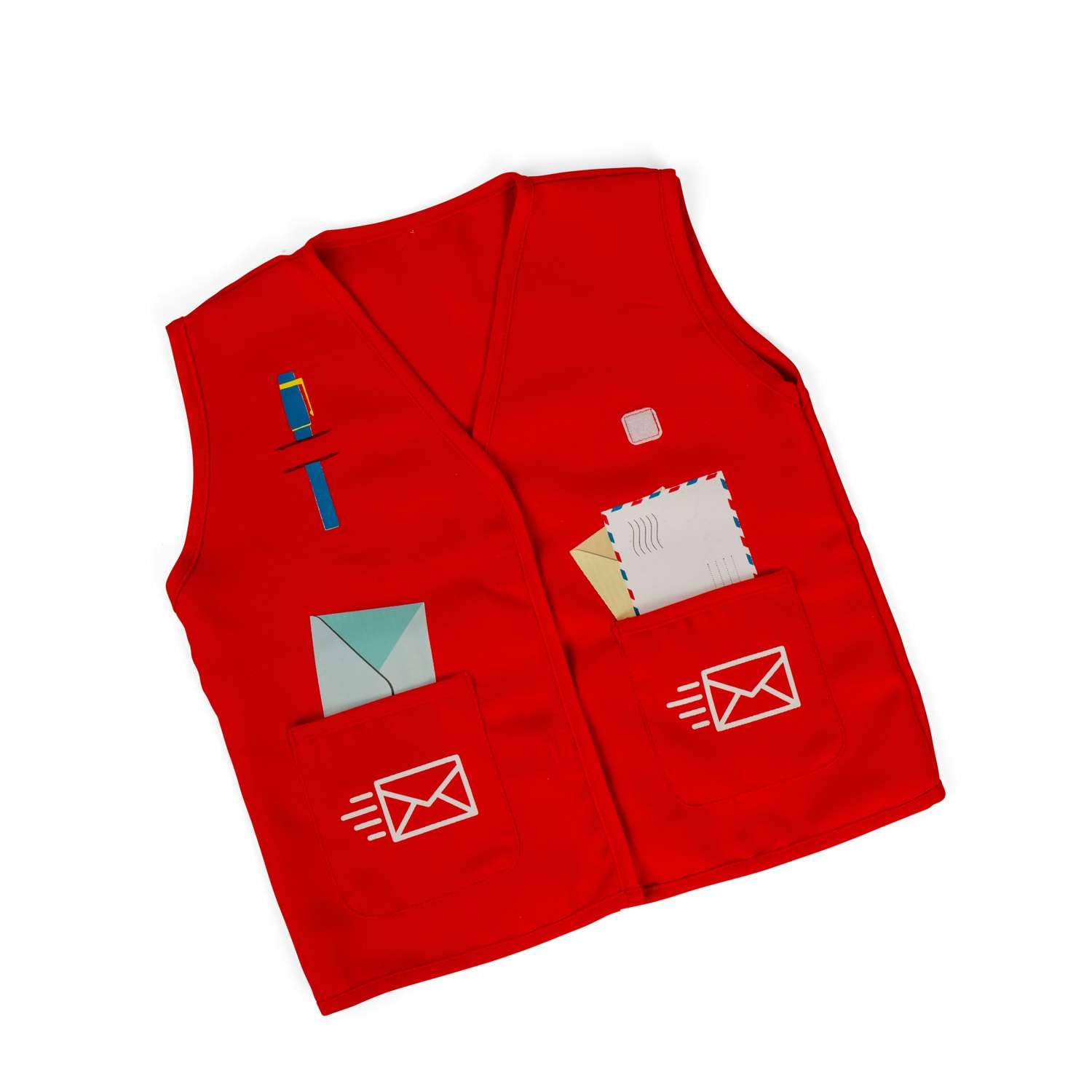 Bigjigs Toys Postträger Verkleidungsset, Postbote Kostüm