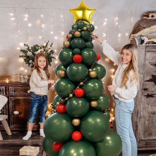 Christmas Balloon Red Green Gold Balloons for Christmas New Year Party Decorations - Image 6