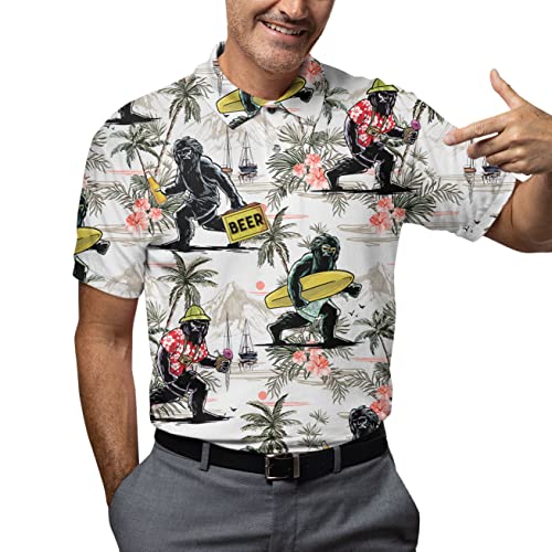 Funny Golf Shirts for Men, Polo Shirt for Men, Short Sleeve Golf Jerseys for Team, Gifts for Golf Lover4