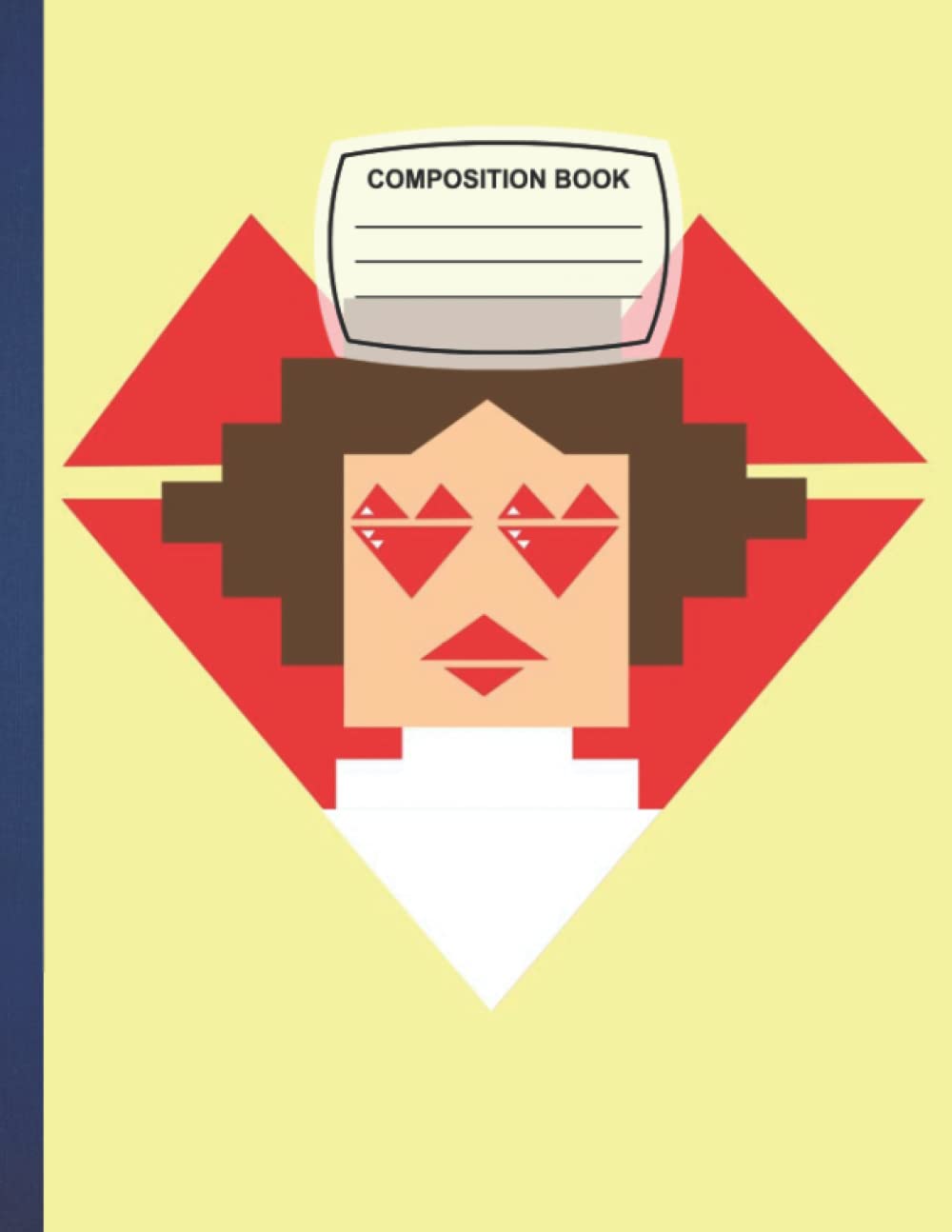 Composition Notebook: Leia Blank Wide Ruled Retro Aesthetic Sage Green Daisy Floral Pattern Wide Ruled Paper Book Blank Wide Lined Workbook for ... ... College, Study. 8.5x11 - 110 Pages