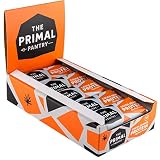 ✔️ Handmade in the UK The Primal Pantry Barritas Proteinas - 15x55g - Proteina vegana, 15g Proteina, Barritas Energeticas Ciclismo, sin gluten, 100% Natural, Paleo (Cocoa Orange)