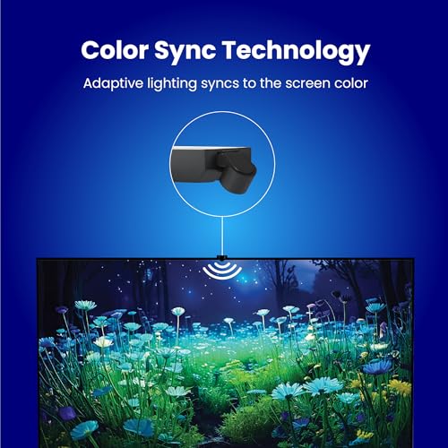 Image of Feit Electric Smart TV Backlight with Color Sensor and 11.5ft LED Tape Light Supports 55 inch-85 inch TVs, RGB Backlight, No Hub Required - TAPETV85 /RGB /AG