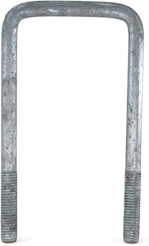 Miniatura 3 de Sturdy Built Perno en U galvanizado para remolque de 1/2 pulgadas x 3 pulgadas x 6 5/16 pulgadas con herrajes - Juego de 2