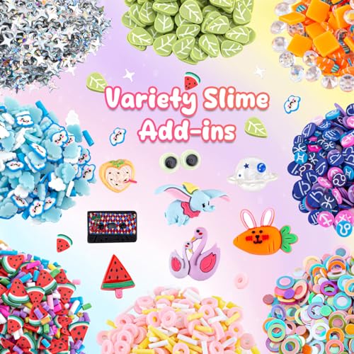 Slime Variety Pack Different Textures, 8 x 100ml Slimes Kit for Kids, Includes Bingsu, Water, Cloud, Butter, Snow Fizz Slime, Slimes Party Favors for Girls & Boys, Birthday Easter - image 7