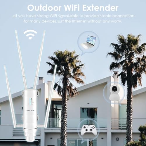 WAVLINK 2025 AC1200 Outdoor WiFi Extender, Long Range Dual Band WiFi Signal Booster Weatherproof with PoE Powered, Gigabit Port, Supports Router/AP/Repeater Modes for Garage,Camping/RV - Image 3