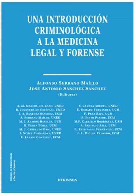 Portada de Una introducción criminológica a la medicina legal y forense