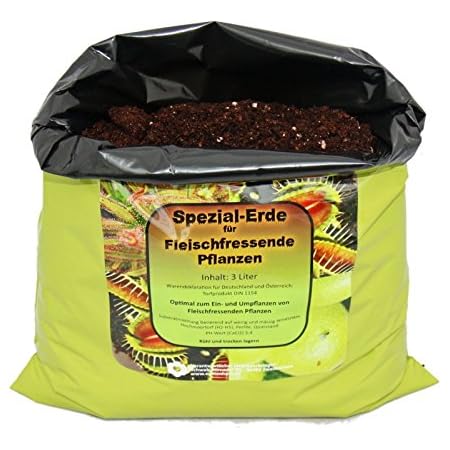 Spezialerde für fleischfressende Pflanzen (Dionaea, Venusfliegenfalle), 3 l