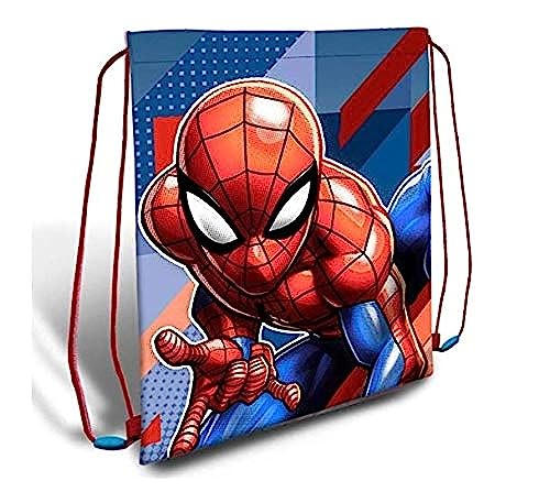 Spiderman Bolsa Cordones Gym Bag 40x30cm de Bolsa de Cuerdas para El Gimnasio, 40 cm, Multicolor