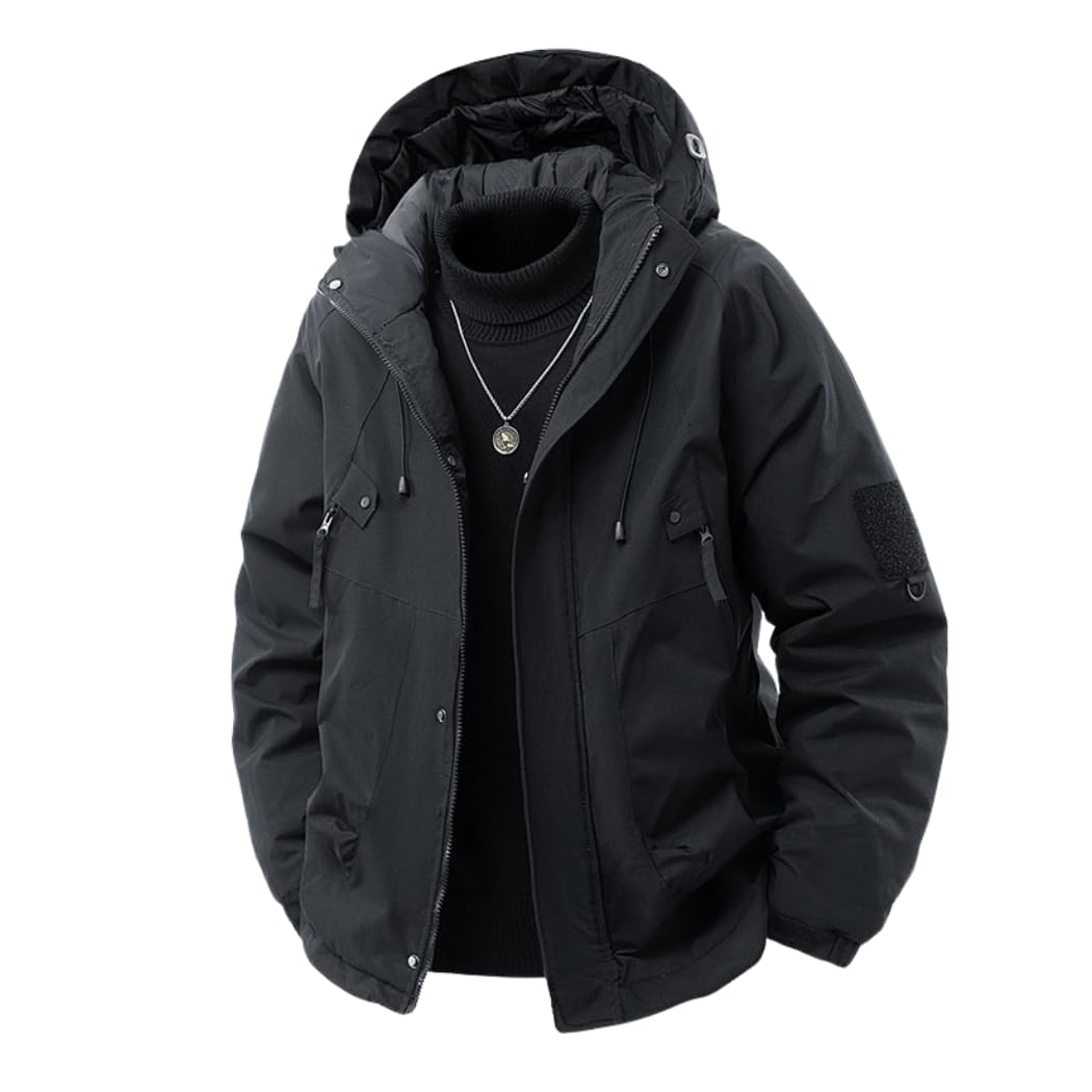【54%OFF】【2,480円】 Inkpoo メンズ 防寒 防風 フード付き アウトドアジャケット