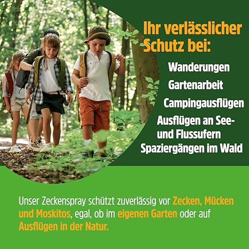 Green Hero Zeckenspray schützt zuverlässig vor Zecken, Mücken & Moskitos 100ml Zeckenschutz mit dem gut duftendem Wirkstoff EC-Öl, geeignet für Erwachsene und Kinder ab dem 6. Monat