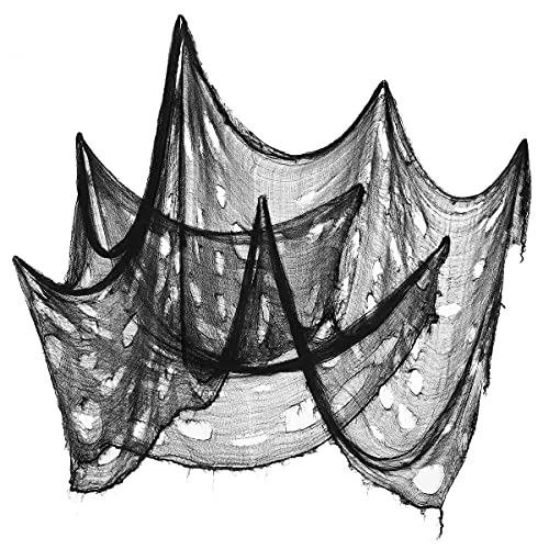 Pano de Halloween Garneck assustador, tecido decorativo assustador tecido de pano de gaze assustador