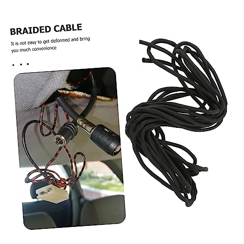 Fundas para organización de cables para escritorio Cord Hider de poliéster elástico y textil, fáciles de usar miniatura 7