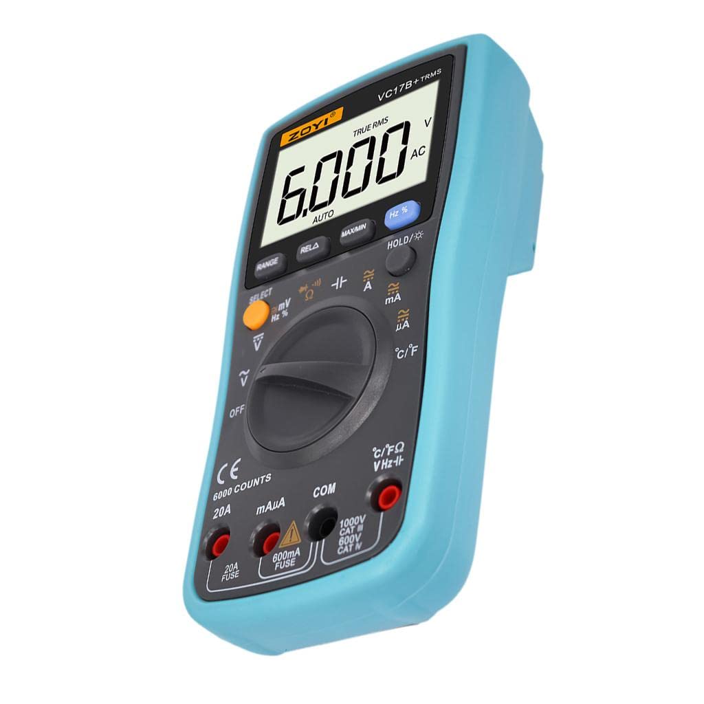 Digital Multimeter TRMS 6000 Counts Auto/Manual Ranging Meter Mini True-RMS Tester-image-9