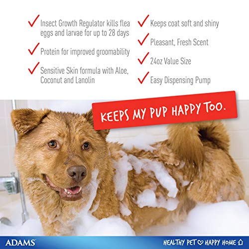 image for Adams Plus Flea and Tick Shampoo with Precor, Flea Treatment for Cats 